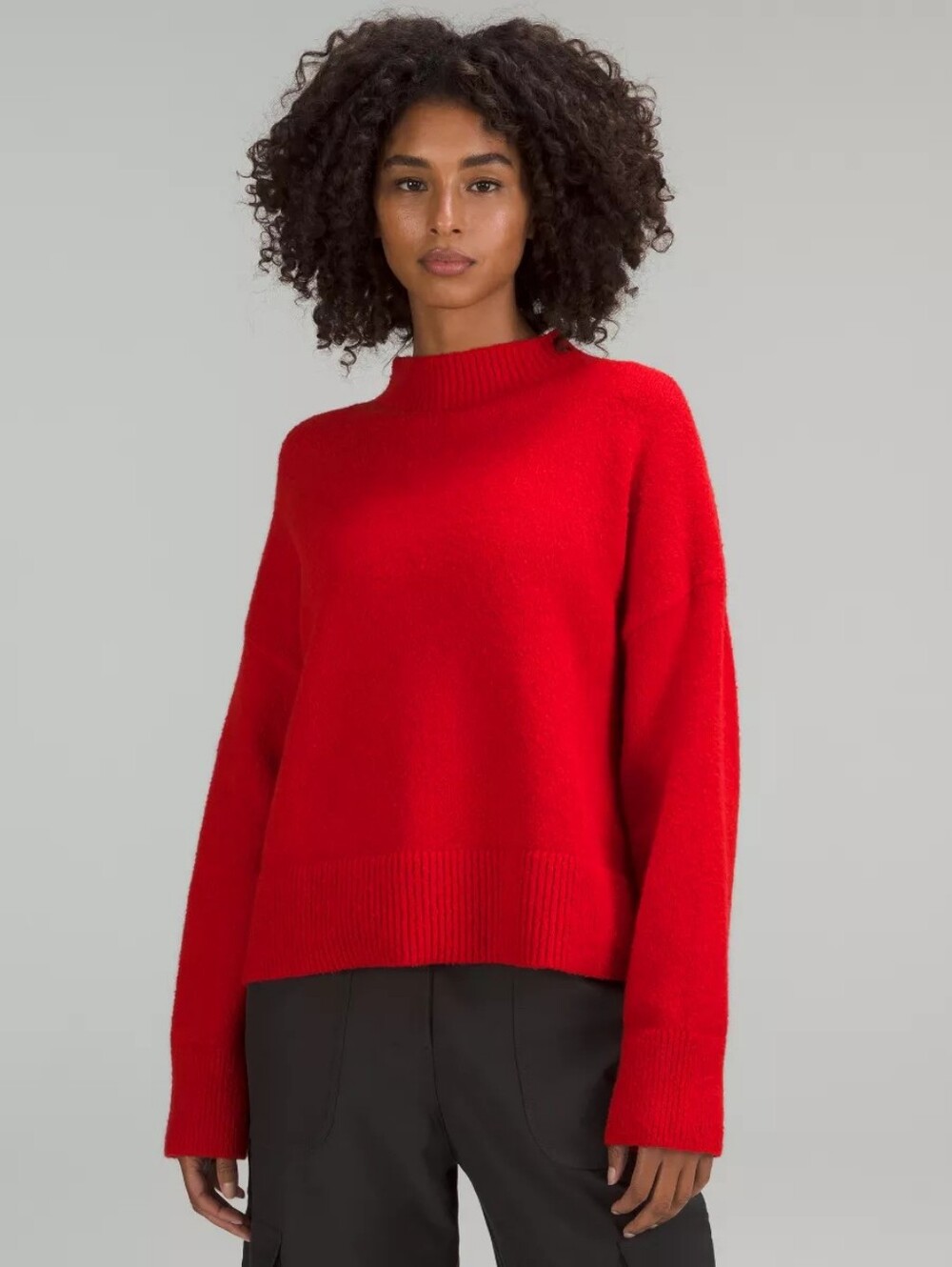 Lululemon Brushed Cotton Merino Blend Mockneck